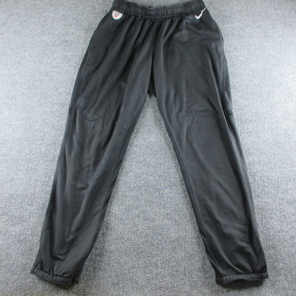 Nike Dri-FIT Track Pants Mens M Black NFL Equipment Elastic Waist Player Issue